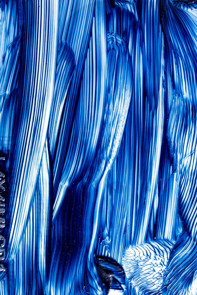 Swipe Painting #23 Deep Blue © Roberto Salazar